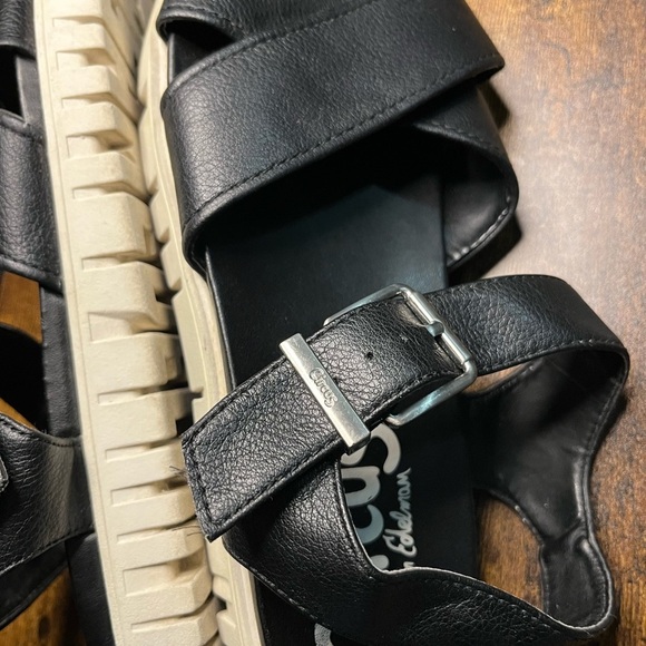 Circus by Sam Edelman Narcissa Sandals Women 8.5 Black Platform Chunky - Picture 3 of 5